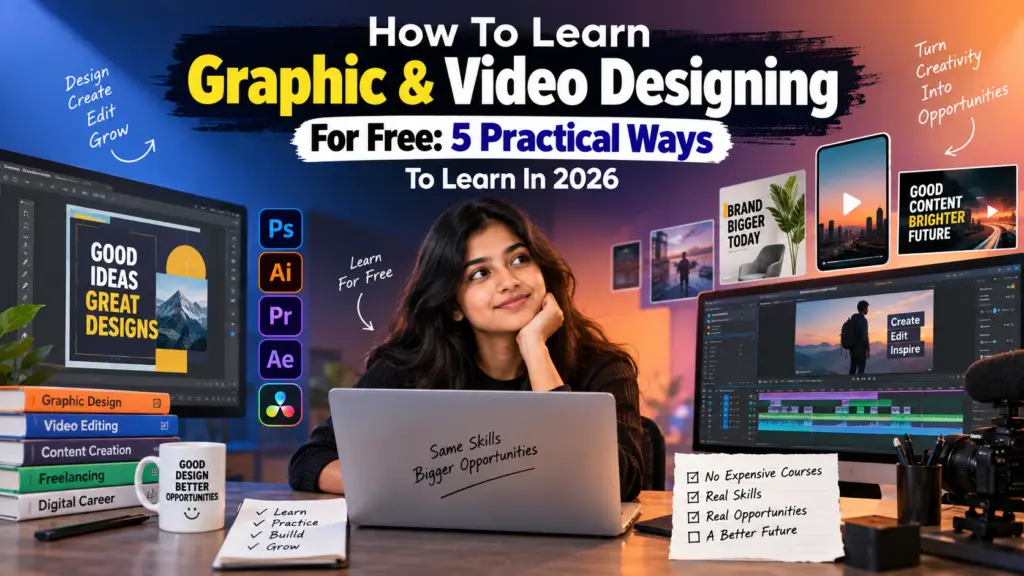 Learn Graphic & Video Designing For Free